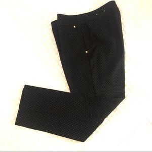 Anne Klein Black Polka Dot Trousers